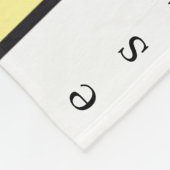 Geluk/gelukkig symbool zijn fleece deken (Hoek)