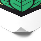 Geluk/gelukkig symbool zijn poster (Hoek)