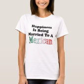 Geluk getrouwd met Mexicaans T-shirt (Voorkant)