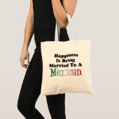 Geluk getrouwd met Mexicaanse Canvas tas (Voorkant (product))