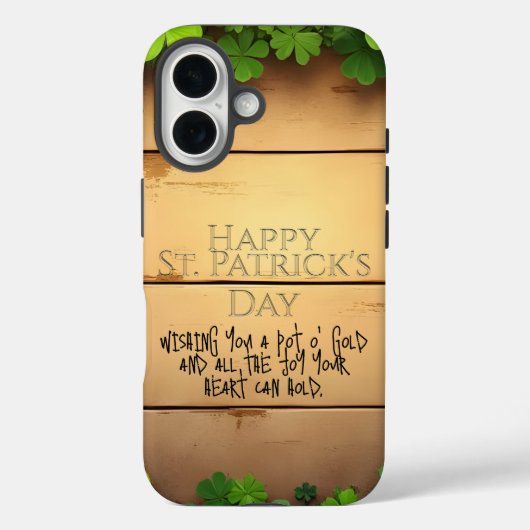 Geluk gewenst met St. Patrick's Day 🍀 Case-Mate iPhone Case (Achterkant)