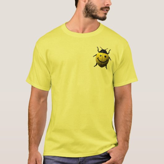 Geluk (glimlachend Ladybug) T-shirt (Voorkant)