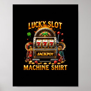 Geluk Gokautomaat Gokkers Casino Las Vega Poster