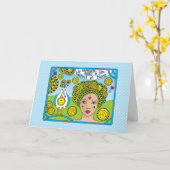 Geluk_Groet Kaart (Gele Bloem)