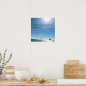 Geluk hangt af van ons citaat Aristoteles Poster (Keuken)