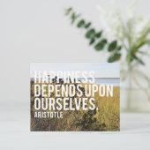 Geluk hangt af van onszelf briefkaart (Staand voorkant)