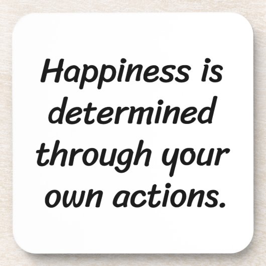 Geluk Hard plastic Onderzetter (Voorkant)