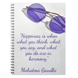 Geluk Harmonie Mahatma Ghandi Notitieboek