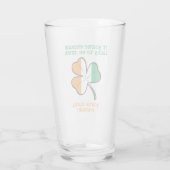 Geluk hebben om Iers te zijn Glas (Achterkant)