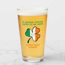 Geluk hebben om Iers te zijn Glas