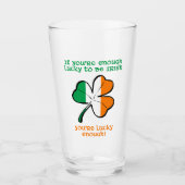 Geluk hebben om Iers te zijn Glas (Voorkant)