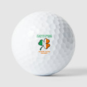 Geluk hebben om Iers te zijn Golfballen (Voorkant)