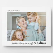Geluk... heeft jou als oma Foto Fotoplaat (Voorkant)