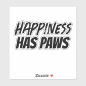 Geluk heeft pogen sticker (Vel)