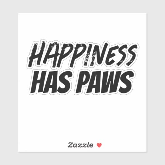 Geluk heeft pogen sticker (Vel)