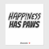 'Geluk Heeft Poten' Hart Pet Ouder Cadeau Sticker (Vel)