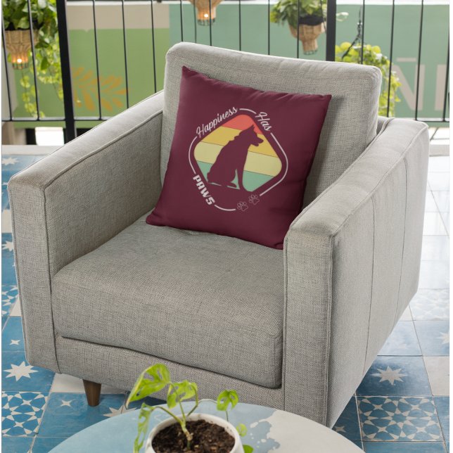 Geluk heeft poten ontwerp kussen (Creator heeft geüpload)