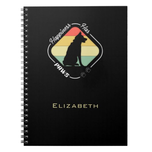 Geluk heeft poten ontwerp notitieboek (Voorkant)