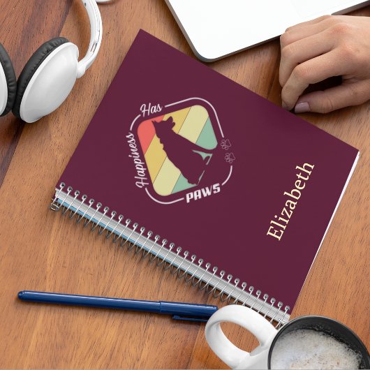 Geluk heeft poten ontwerp notitieboek