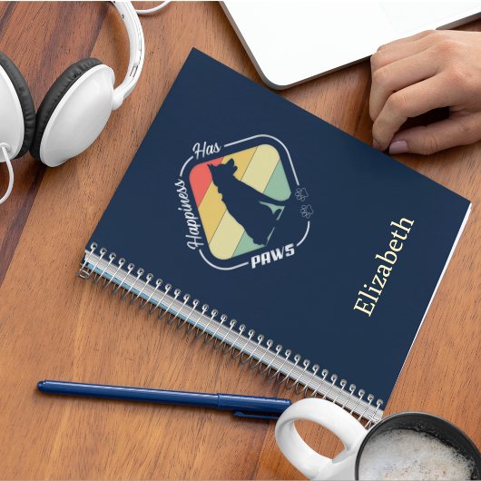 Geluk heeft poten ontwerp notitieboek