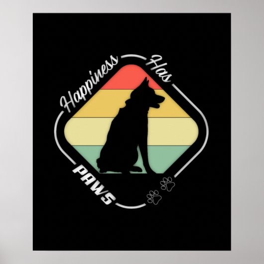 Geluk heeft poten ontwerp poster (Voorkant)