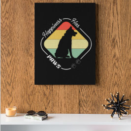 Geluk heeft poten ontwerp poster