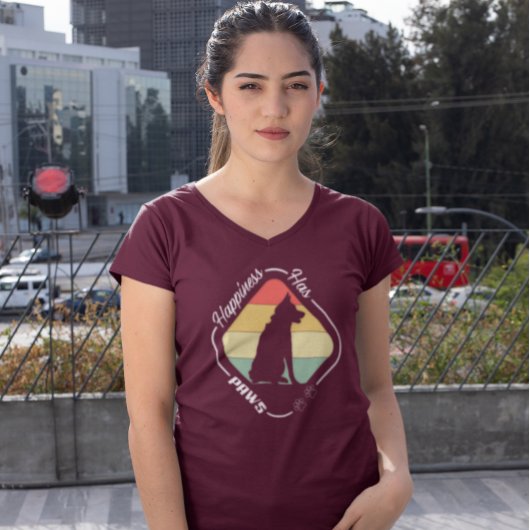 Geluk heeft poten ontwerp t-shirt