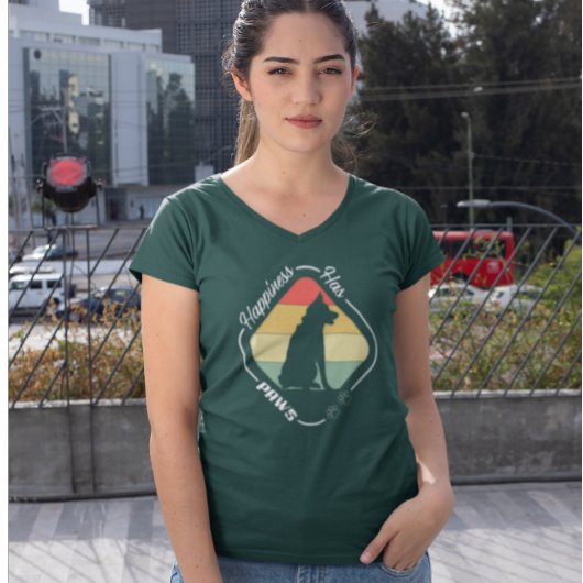 Geluk heeft poten ontwerp t-shirt