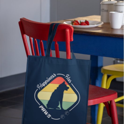 Geluk heeft poten ontwerp tote bag