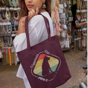 Geluk heeft poten ontwerp tote bag