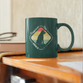 Geluk heeft poten ontwerp tweekleurige koffiemok