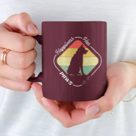 Geluk heeft poten ontwerp tweekleurige koffiemok