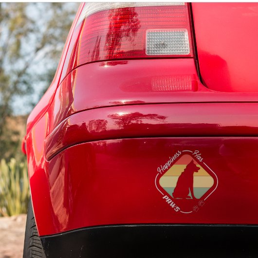 Geluk heeft poten ontwerp vierkante sticker