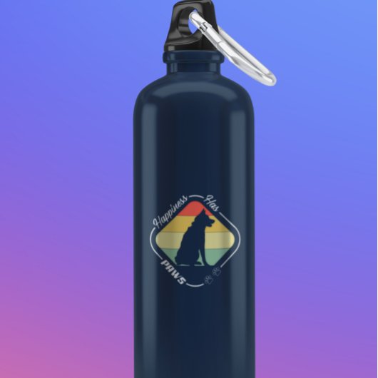 Geluk heeft poten ontwerp waterfles 