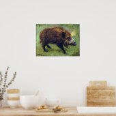 Geluk - Het Wild Zwijn Poster (Keuken)