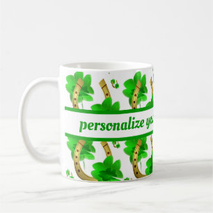 geluk, hoefijzer, goed, gelukkig, fortuin, hout, t koffiemok