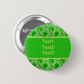 geluk, hoefijzer, goed, gelukkig, fortuin, hout, t ronde button 5,7 cm (Voorkant /achterkant)