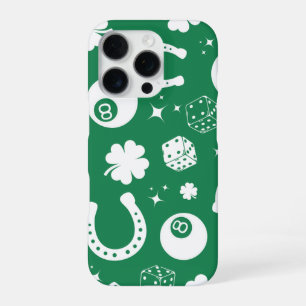 Geluk Hoefijzer Klaver iPhone 16 Pro Hoesje