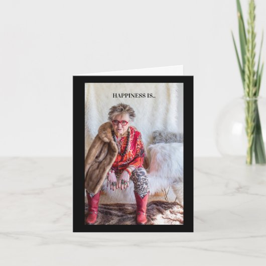 Geluk hoeft geen wekkerkaart in te stellen kaart (Voorkant)