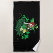 Geluk Ierse Fee Groene Strandlaken (Voorkant)