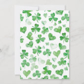 Geluk in de liefde groene bruids douche St. Patric Kaart (Achterkant)