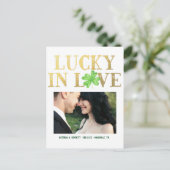 Geluk in de liefde | Het Briefkaart Datum opslaan (Staand voorkant)