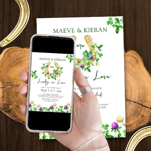 Geluk in de liefde Klavertje vier en klaver Koppel Kaart