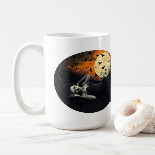 Geluk in elke slurpbeker koffiemok (Met donut)