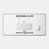 Geluk in het leven is een kwestie van evenwicht bureaumat (Keyboard & Muis)