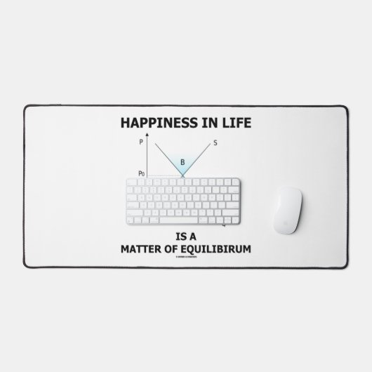 Geluk in het leven is een kwestie van evenwicht bureaumat (Keyboard & Muis)