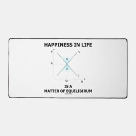 Geluk in het leven is een kwestie van evenwicht bureaumat