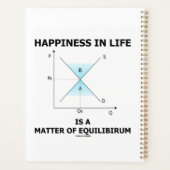 Geluk in het leven is een kwestie van evenwicht planner (Achterkant)