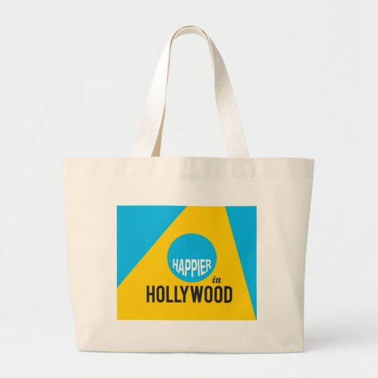 Geluk in Hollywood canvas tas (Voorkant)