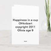 Geluk in kop kaart (Achterkant)